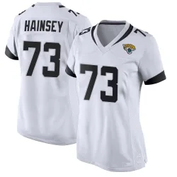 Women's Robert Hainsey Jacksonville Jaguars No.73 Game Jersey - White