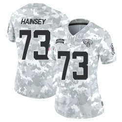 Women's Robert Hainsey Jacksonville Jaguars No.73 Limited 2024 Salute to Service Jersey - Arctic Camo
