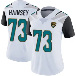 Women's Robert Hainsey Jacksonville Jaguars No.73 Limited Vapor Untouchable Jersey - White