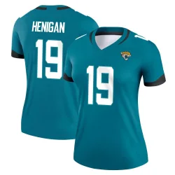 Women's Seth Henigan Jacksonville Jaguars No.19 Legend Jersey - Teal
