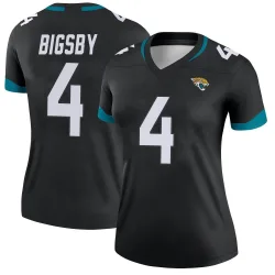 Women's Tank Bigsby Jacksonville Jaguars No.4 Legend Jersey - Black