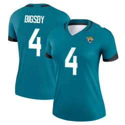 Women's Tank Bigsby Jacksonville Jaguars No.4 Legend Jersey - Teal