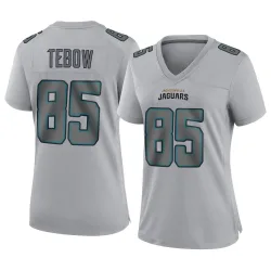 Women's Tim Tebow Jacksonville Jaguars No.85 Game Atmosphere Fashion Jersey - Gray