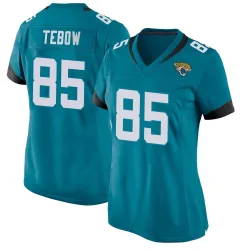 Women's Tim Tebow Jacksonville Jaguars No.85 Game Jersey - Teal