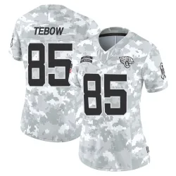 Women's Tim Tebow Jacksonville Jaguars No.85 Limited 2024 Salute to Service Jersey - Arctic Camo