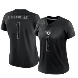 Women's Travis Etienne Jr. Jacksonville Jaguars No.1 Limited Reflective Jersey - Black