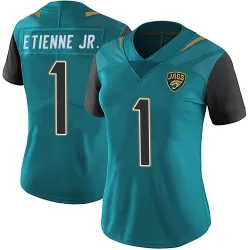 Women's Travis Etienne Jr. Jacksonville Jaguars No.1 Limited Vapor Untouchable Team Color Jersey - Teal