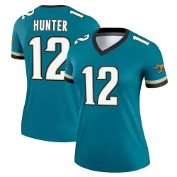 Women's Travis Hunter Jacksonville Jaguars No.12 Legend Prowler Throwback Jersey - Teal