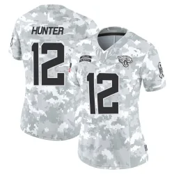 Women's Travis Hunter Jacksonville Jaguars No.12 Limited 2024 Salute to Service Jersey - Arctic Camo