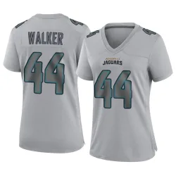 Women's Travon Walker Jacksonville Jaguars No.44 Game Atmosphere Fashion Jersey - Gray