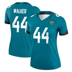 Women's Travon Walker Jacksonville Jaguars No.44 Legend Jersey - Teal