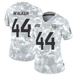 Women's Travon Walker Jacksonville Jaguars No.44 Limited 2024 Salute to Service Jersey - Arctic Camo
