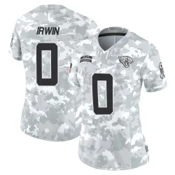 Women's Trenton Irwin Jacksonville Jaguars No.0 Limited 2024 Salute to Service Jersey - Arctic Camo