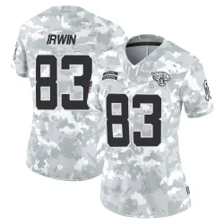 Women's Trenton Irwin Jacksonville Jaguars No.83 Limited 2024 Salute to Service Jersey - Arctic Camo
