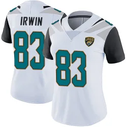 Women's Trenton Irwin Jacksonville Jaguars No.83 Limited Vapor Untouchable Jersey - White