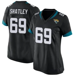 Women's Tyler Shatley Jacksonville Jaguars No.69 Game Alternate Jersey - Black