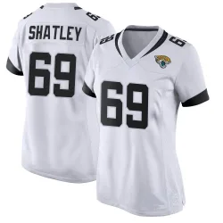 Women's Tyler Shatley Jacksonville Jaguars No.69 Game Jersey - White