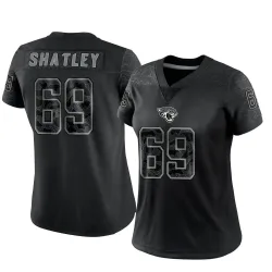 Women's Tyler Shatley Jacksonville Jaguars No.69 Limited Reflective Jersey - Black