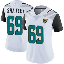 Women's Tyler Shatley Jacksonville Jaguars No.69 Limited Vapor Untouchable Jersey - White