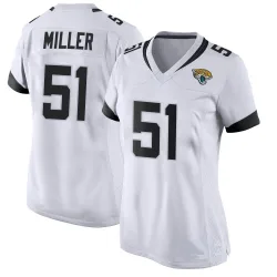 Women's Ventrell Miller Jacksonville Jaguars No.51 Game Jersey - White