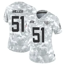 Women's Ventrell Miller Jacksonville Jaguars No.51 Limited 2024 Salute to Service Jersey - Arctic Camo