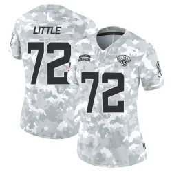 Women's Walker Little Jacksonville Jaguars No.72 Limited 2024 Salute to Service Jersey - Arctic Camo