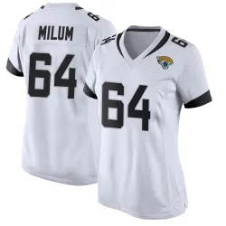 Women's Wyatt Milum Jacksonville Jaguars No.64 Game Jersey - White