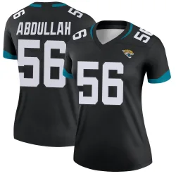 Women's Yasir Abdullah Jacksonville Jaguars No.56 Legend Jersey - Black