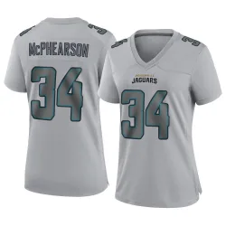 Women's Zech McPhearson Jacksonville Jaguars No.34 Game Atmosphere Fashion Jersey - Gray