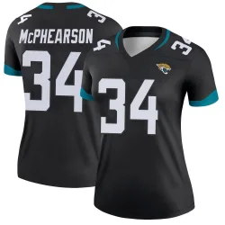 Women's Zech McPhearson Jacksonville Jaguars No.34 Legend Jersey - Black