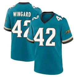 Youth Andrew Wingard Jacksonville Jaguars No.42 Game Prowler Throwback Jersey - Teal