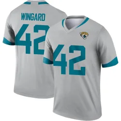 Youth Andrew Wingard Jacksonville Jaguars No.42 Legend Silver Inverted Jersey
