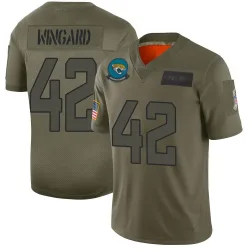 Youth Andrew Wingard Jacksonville Jaguars No.42 Limited 2019 Salute to Service Jersey - Camo