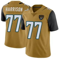 Youth Anton Harrison Jacksonville Jaguars No.77 Limited Color Rush Vapor Untouchable Jersey - Gold