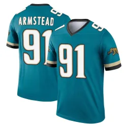 Youth Arik Armstead Jacksonville Jaguars No.91 Legend Prowler Throwback Jersey - Teal