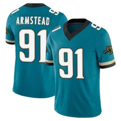 Youth Arik Armstead Jacksonville Jaguars No.91 Limited Prowler Throwback Vapor F.U.S.E. Jersey - Teal