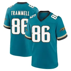 Youth Austin Trammell Jacksonville Jaguars No.86 Game Prowler Throwback Jersey - Teal
