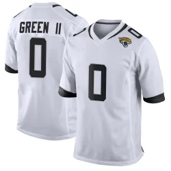 Youth BJ Green II Jacksonville Jaguars No.0 Game Jersey - White
