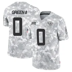 Youth BJ Green II Jacksonville Jaguars No.0 Limited 2024 Salute to Service Jersey - Arctic Camo