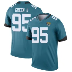 Youth BJ Green II Jacksonville Jaguars No.95 Legend Color Rush Jersey - Teal