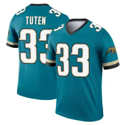Youth Bhayshul Tuten Jacksonville Jaguars No.33 Legend Prowler Throwback Jersey - Teal
