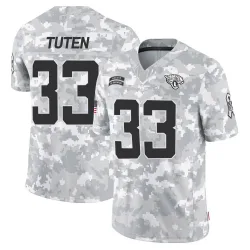 Youth Bhayshul Tuten Jacksonville Jaguars No.33 Limited 2024 Salute to Service Jersey - Arctic Camo