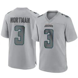 Youth Brad Nortman Jacksonville Jaguars No.3 Game Atmosphere Fashion Jersey - Gray