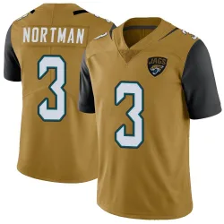 Youth Brad Nortman Jacksonville Jaguars No.3 Limited Color Rush Vapor Untouchable Jersey - Gold
