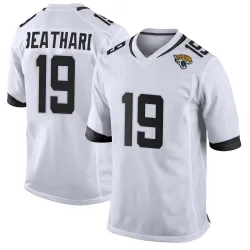 Youth C.J. Beathard Jacksonville Jaguars No.19 Game Jersey - White