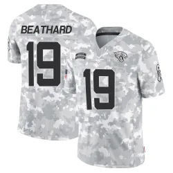 Youth C.J. Beathard Jacksonville Jaguars No.19 Limited 2024 Salute to Service Jersey - Arctic Camo