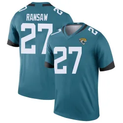 Youth Caleb Ransaw Jacksonville Jaguars No.27 Legend Color Rush Jersey - Teal
