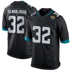 Youth Cam'Ron Silmon-Craig Jacksonville Jaguars No.32 Game Jersey - Black