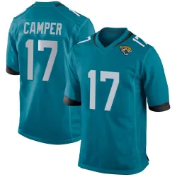 Youth Cameron Camper Jacksonville Jaguars No.17 Game Jersey - Teal