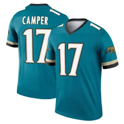 Youth Cameron Camper Jacksonville Jaguars No.17 Legend Prowler Throwback Jersey - Teal